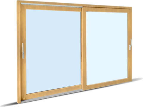 Baie vitrée bois FMS