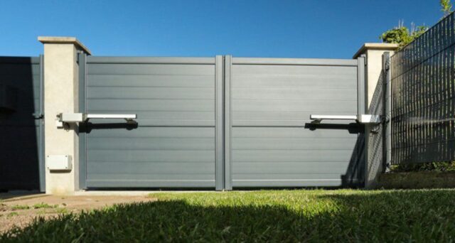 portail battant gris anthracite FMS