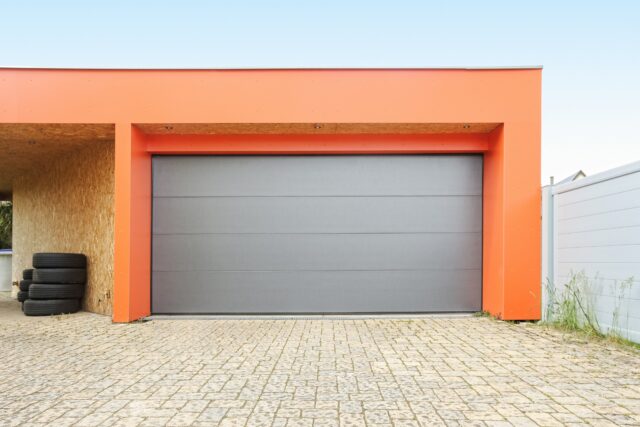 porte de garage sectionnelle sans nervure