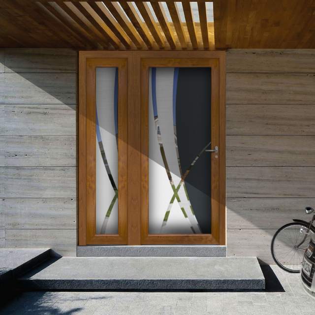 sécurité porte d'entrée en bois FMS